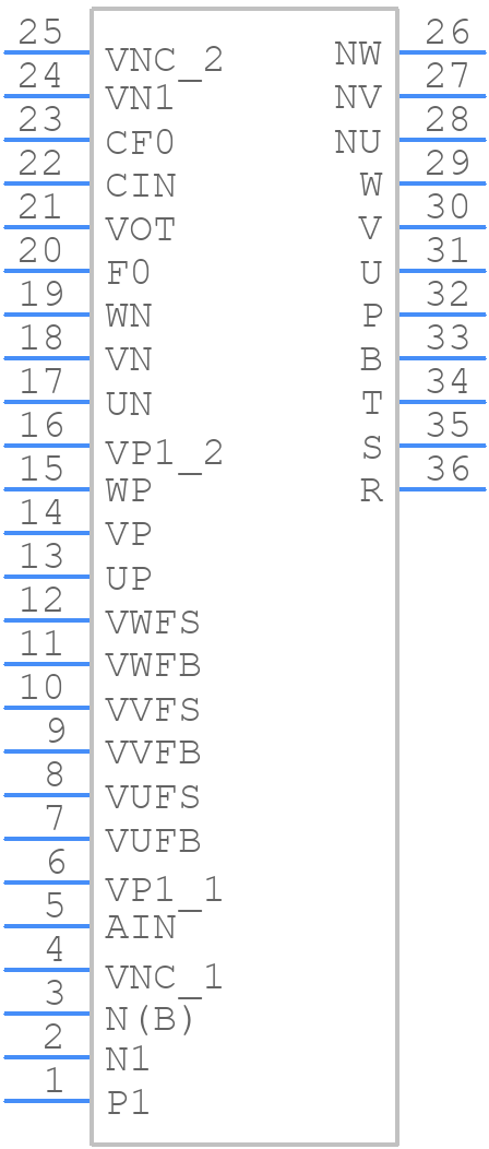 PSS50MC1F6 - Mitsubishi - PCB symbol