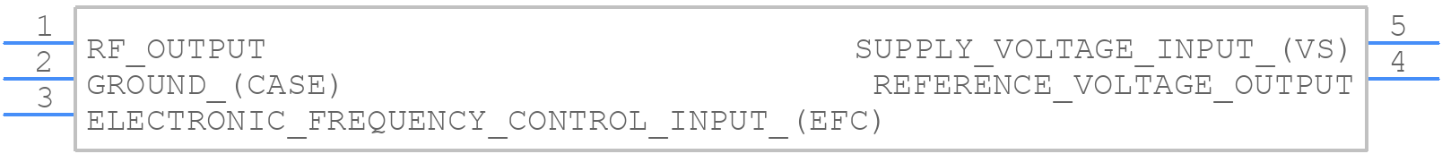 C4550C508SV120RFSA1112.8MHZ - Vectron - PCB symbol
