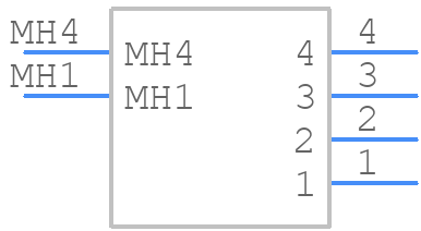 USB1061-GF-L-A - GCT (GLOBAL CONNECTOR TECHNOLOGY) - PCB symbol