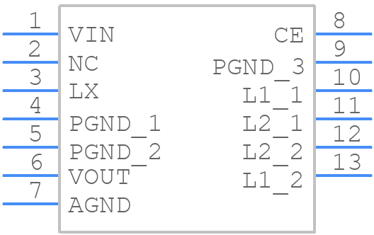 XDL601B10382-Q - Torex - PCB symbol