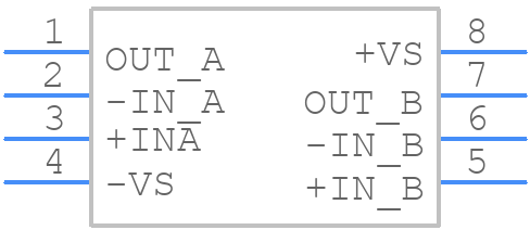 OPA2613IDRG4 - Texas Instruments - PCB symbol