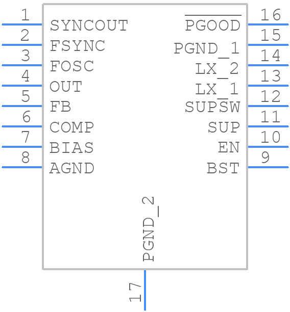 MAX16935CAUES/V+ - Analog Devices - PCB symbol