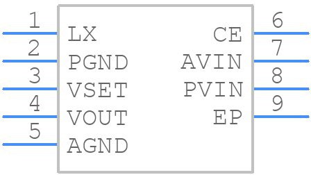 XC9276DCP1ER-G - Torex - PCB symbol