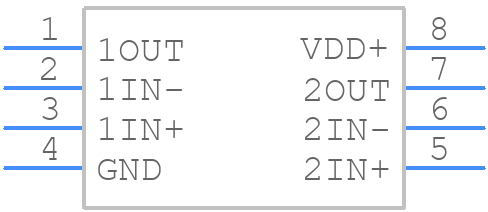 TLV2462QPWRG4 - Texas Instruments - PCB symbol