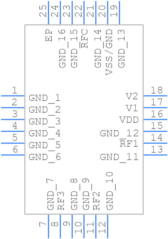 QPC6034TR13 - Qorvo - PCB symbol