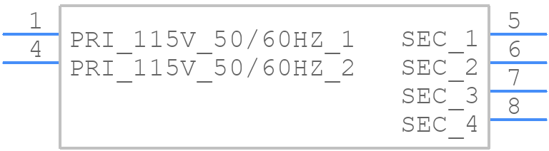 F12-1600 - Triad Magnetics - PCB symbol