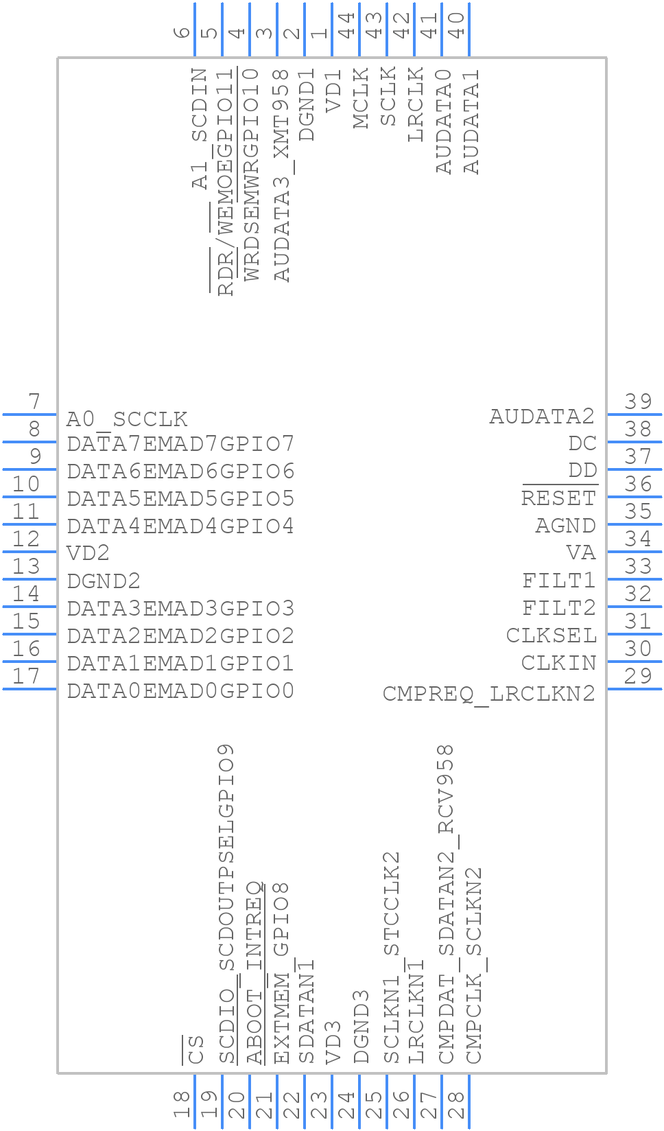 CS493263-CL - Cirrus Logic - PCB symbol
