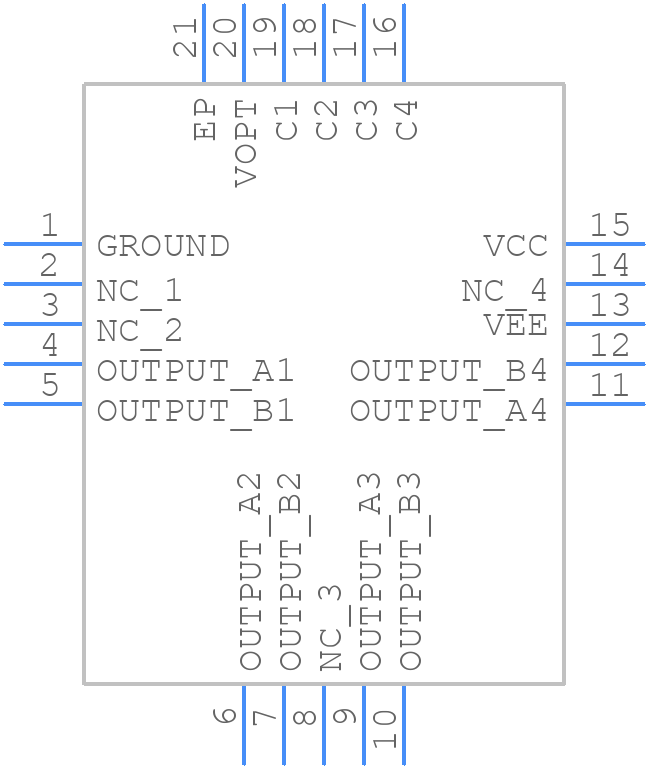 MADR-009190-0001DIE - MACOM - PCB symbol