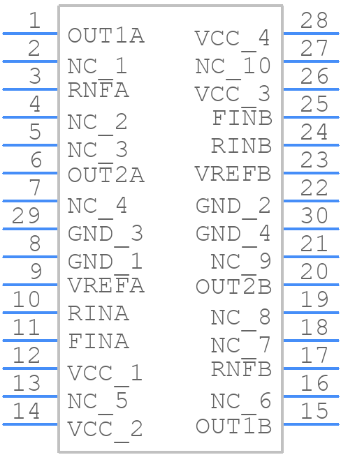 BD6236FM-E2 - ROHM Semiconductor - PCB symbol