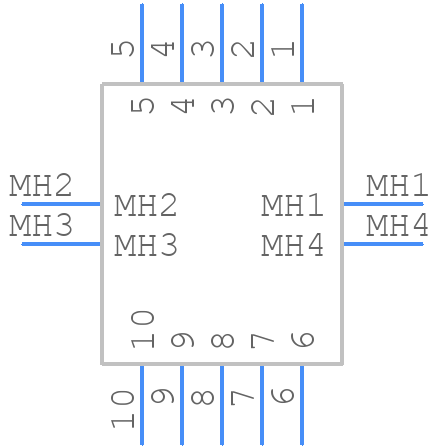 201TL10L - Nicomatic - PCB symbol