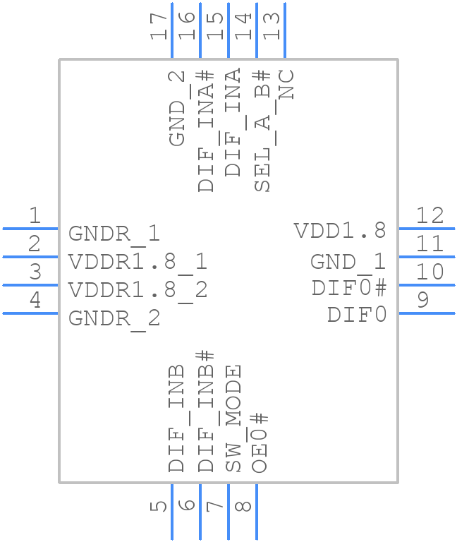 9DMV0131BKILFT - Renesas Electronics - PCB symbol