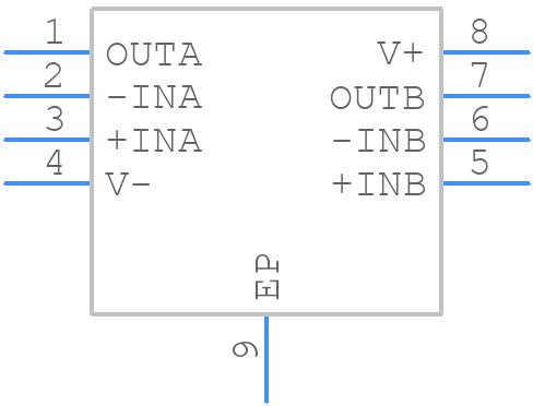 LTC6227IMS8E#PBF - Analog Devices - PCB symbol