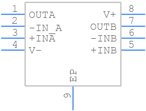 LTC6227HMS8E#TRPBF - Analog Devices - PCB symbol
