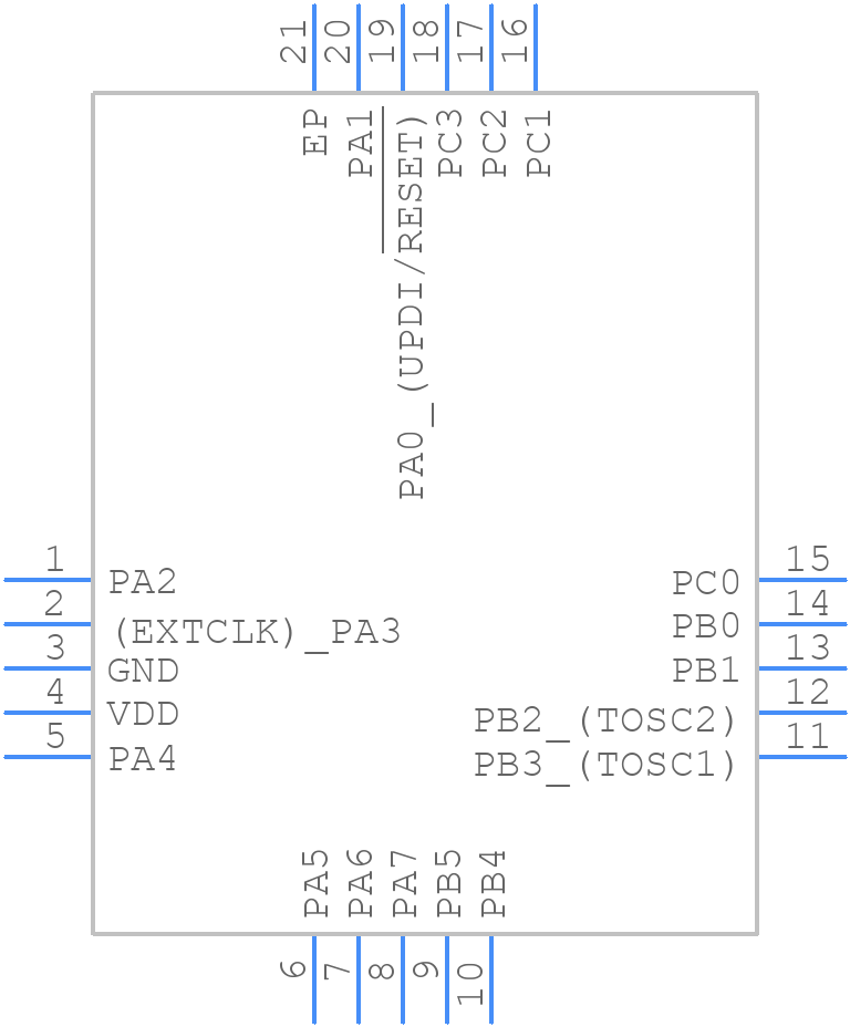 ATTINY426-MU - Microchip - PCB symbol