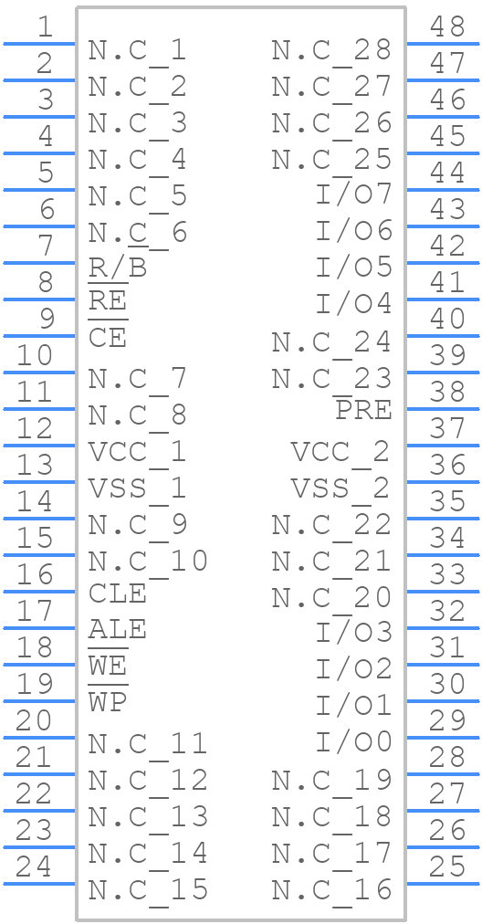 K9F2G08U0M-YIB00 - SAMSUNG - PCB symbol