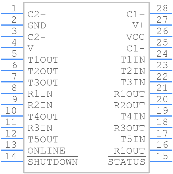 SP3238EEY - Rochester Electronics - PCB symbol
