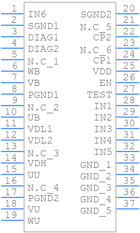 TPD7212F - Toshiba - PCB symbol