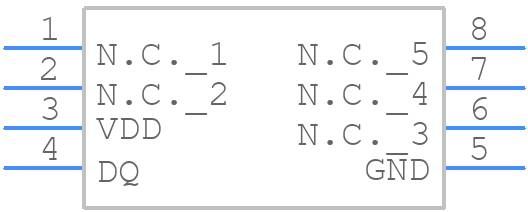 DS18B20Z+ - Analog Devices - PCB symbol