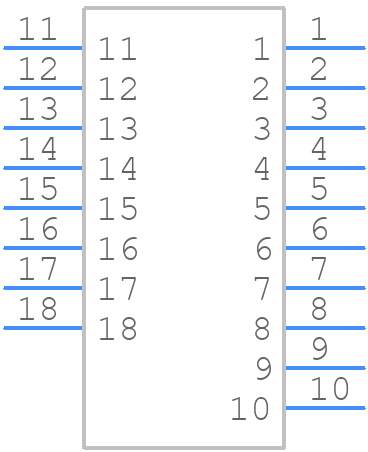 A79017-001 - Omnetics - PCB symbol