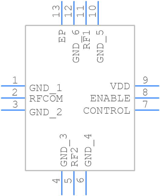 JSW2-33DR-75+ - Mini-Circuits - PCB symbol