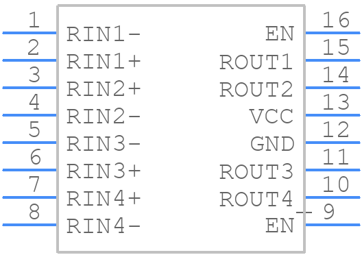 DSLVDS1048PWR - Texas Instruments - PCB symbol
