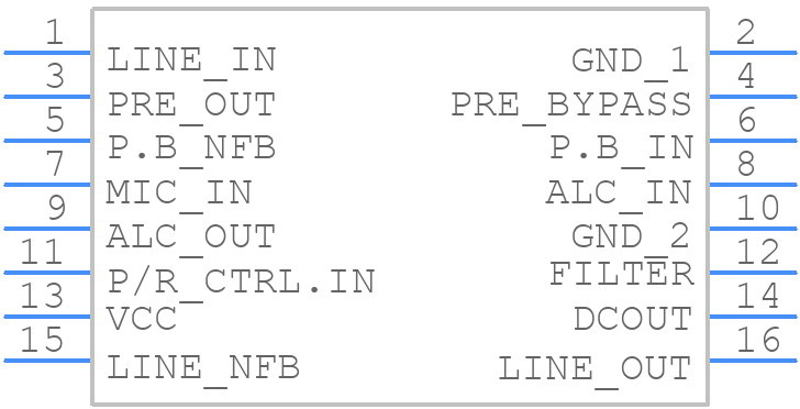 BA5104A - ROHM Semiconductor - PCB symbol