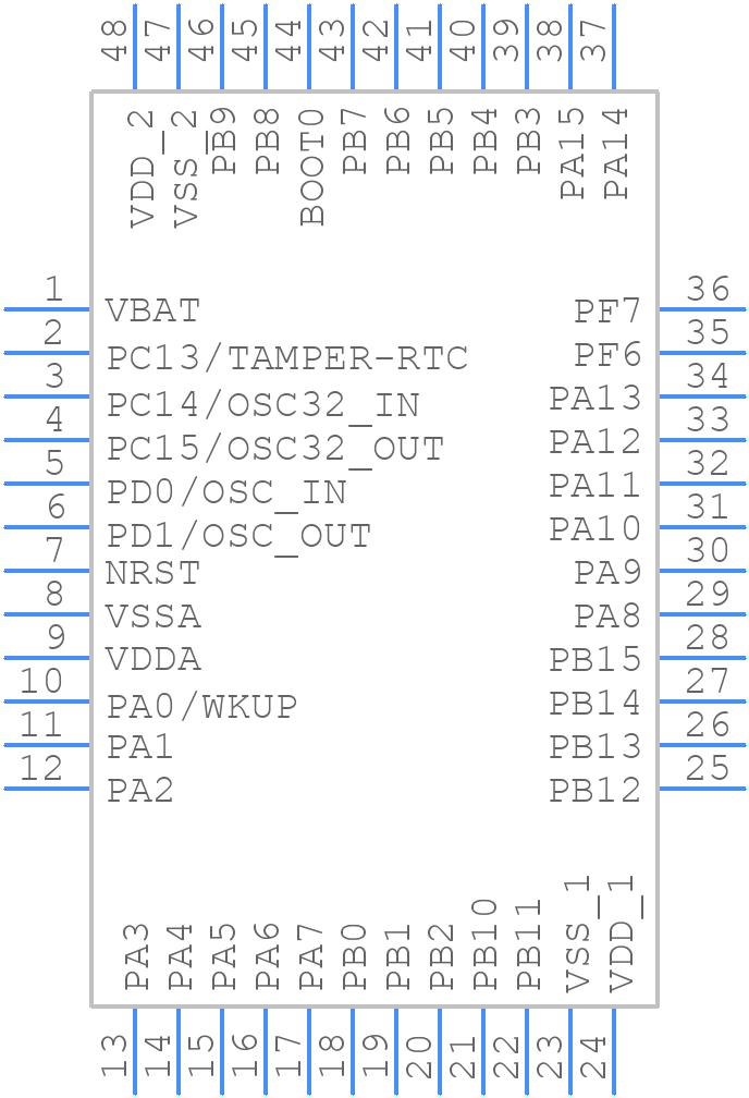 AT32F415CBT7 - Artery - PCB symbol