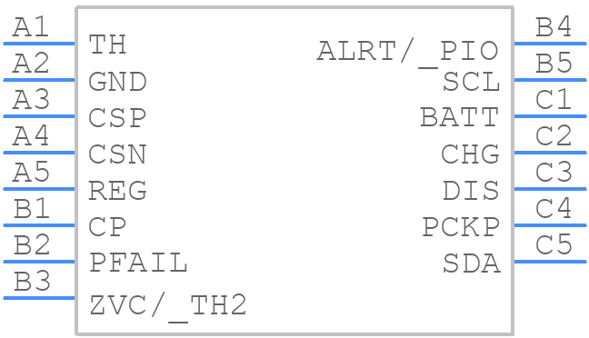 MAX17330X22+T - Analog Devices - PCB symbol