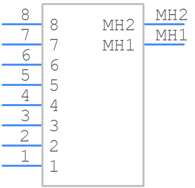 172043-0806 - Molex - PCB symbol