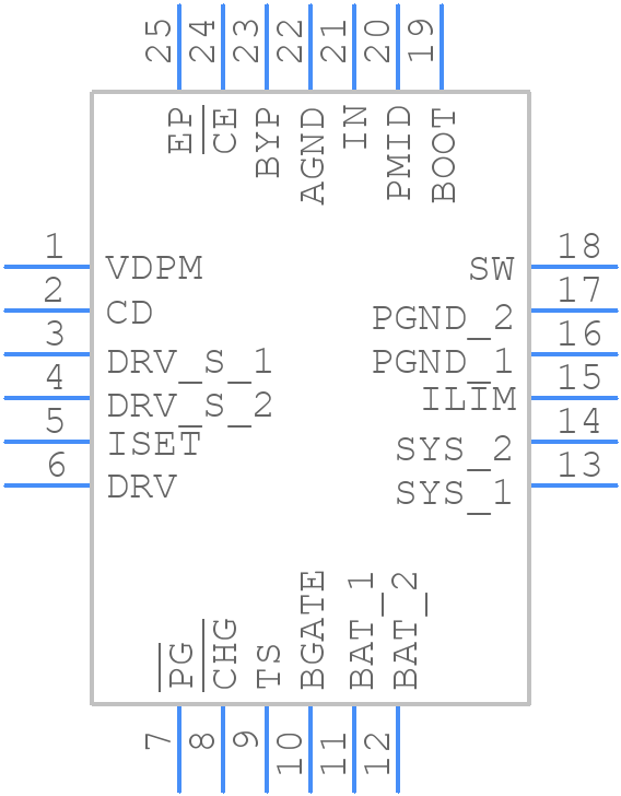 BQ24278RGER - Texas Instruments - PCB symbol