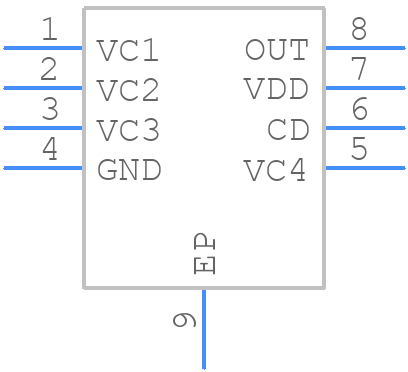 BQ29443DRBT - Texas Instruments - PCB symbol