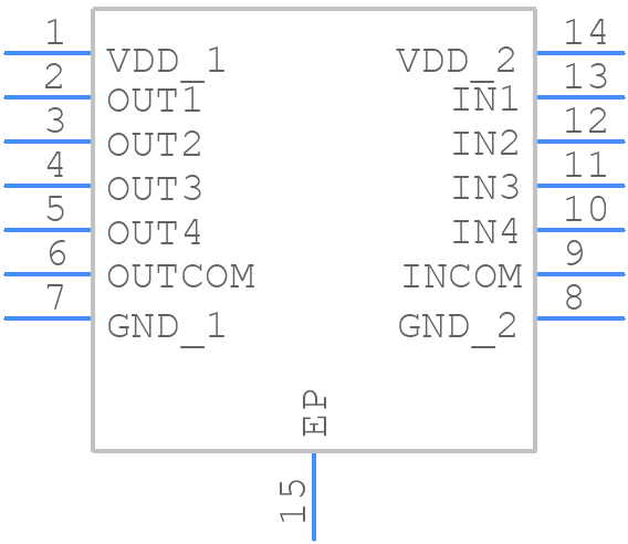 BUF05704AIPWPR - Texas Instruments - PCB symbol