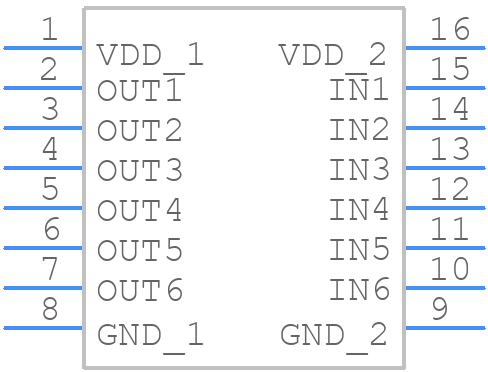 BUF06703PWR - Texas Instruments - PCB symbol