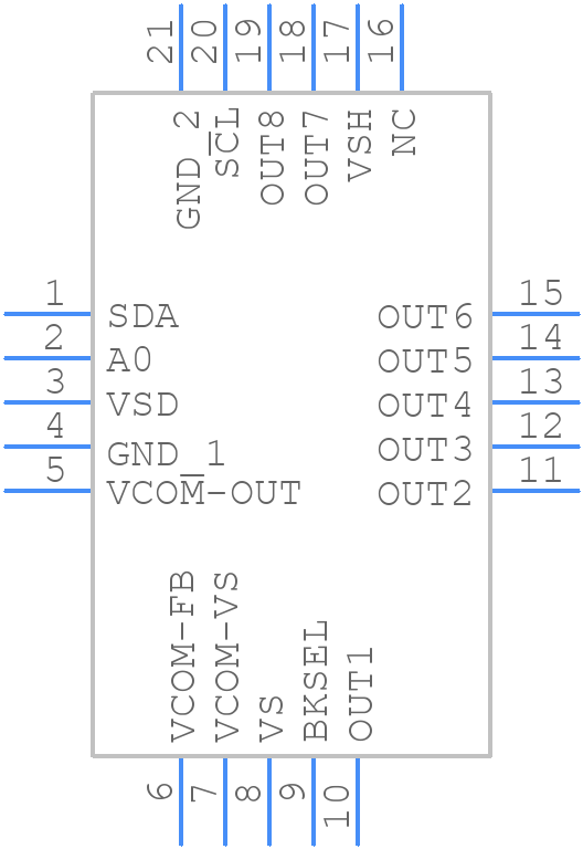 BUF08630RGWT - Texas Instruments - PCB symbol