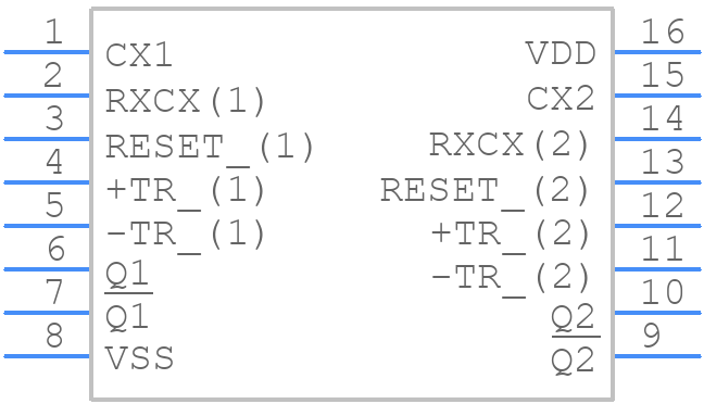 CD14538BE-NG - Texas Instruments - PCB symbol