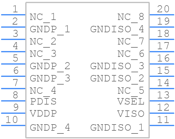 ADUM5010ARSZ-RL7 - Analog Devices - PCB symbol