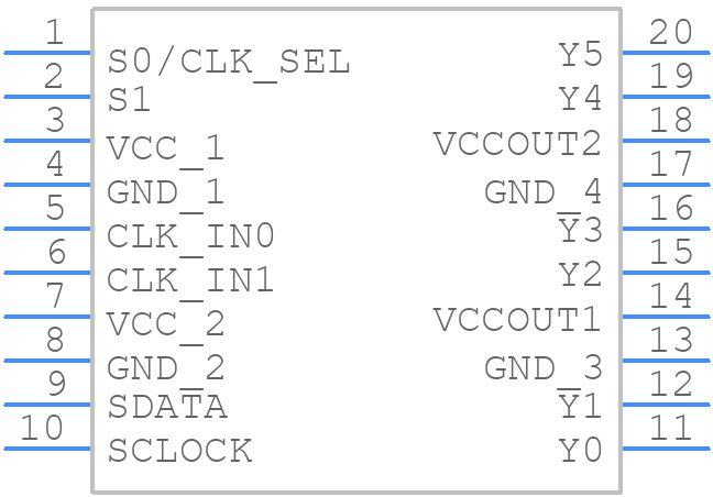 CDC906PW - Texas Instruments - PCB symbol