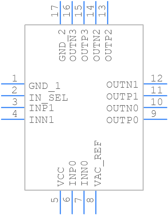 CDCLVP1204ARGTT - Texas Instruments - PCB symbol
