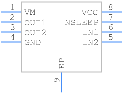 DRV8212PDSGR - Texas Instruments - PCB symbol