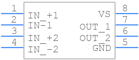 INA2290A5IDGKT - Texas Instruments - PCB symbol