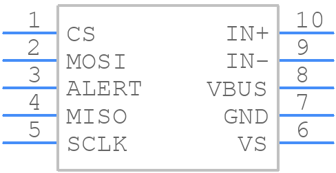 INA229AIDGSR - Texas Instruments - PCB symbol