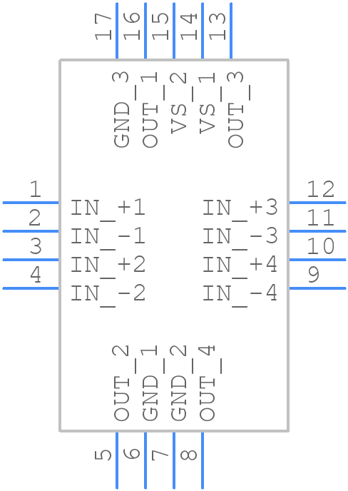 INA4290A5IRGVT - Texas Instruments - PCB symbol