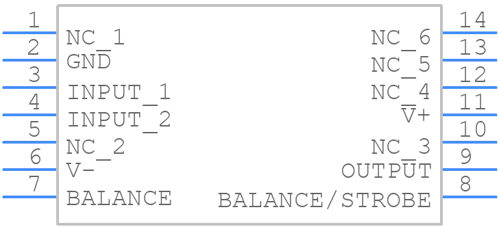 LM111J/883 - Texas Instruments - PCB symbol