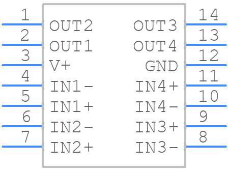 LM339LVPWR - Texas Instruments - PCB symbol