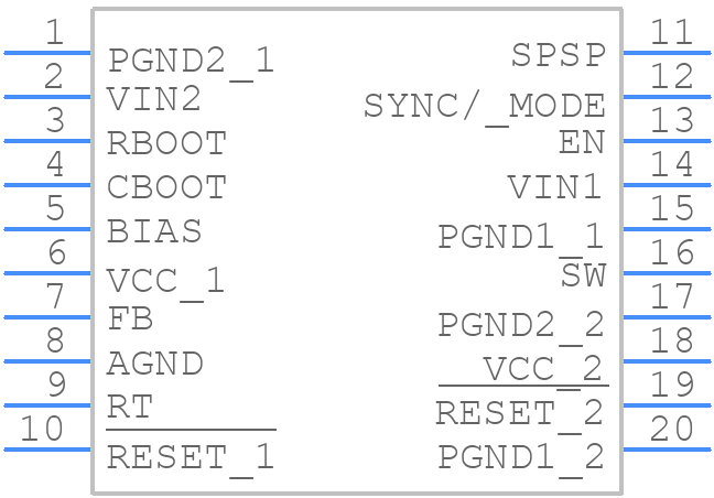 LM61480QRPHRQ1 - Texas Instruments - PCB symbol