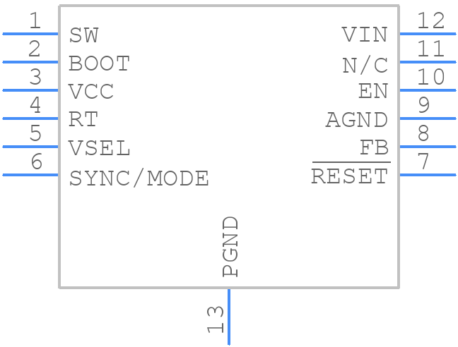 LM63610DQDRRRQ1 - Texas Instruments - PCB symbol