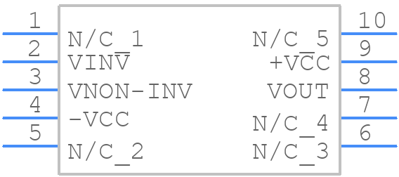 LMH6702WGFLQMLV - Texas Instruments - PCB symbol