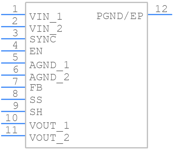 LMZ23608TZE/NOPB - Texas Instruments - PCB symbol