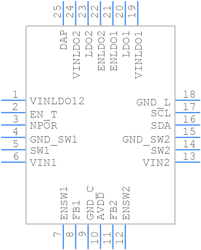 LP3907SQ-TJXIP/NOPB - Texas Instruments - PCB symbol