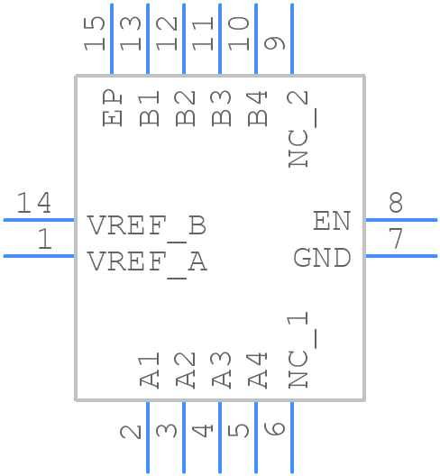 LSF0204DRGYR - Texas Instruments - PCB symbol